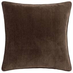 Yard Heavy Chenille Woven Piped Cushion in Brown - Size: 50 cm x 50 cm - thumbnail 2