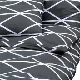 Berkfield Home Duvet Cover Set Grey 135x200 cm Cotton - thumbnail 4