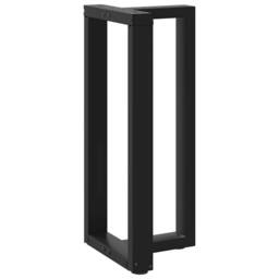 Berkfield Home Modern Bar Table Legs T-Shaped¬†2 pcs Black 40x35x(90-91) cm Steel - thumbnail 4
