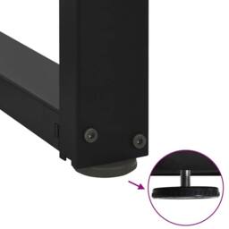 Berkfield Home Modern Bar Table Legs T-Shaped¬†2 pcs Black 40x35x(90-91) cm Steel - thumbnail 9