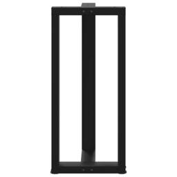 Berkfield Home Modern Bar Table Legs T-Shaped¬†2 pcs Black 40x35x(90-91) cm Steel - thumbnail 6