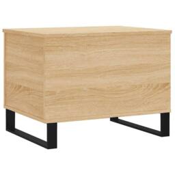Berkfield Home Modern Coffee Table Sonoma Oak 60x44.5x45 cm Engineered Wood in Brown - thumbnail 8