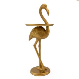 Madison & Mayfair Side Table Flamingo Antique Gold - thumbnail 3