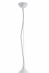Orsina Large Grey Bell Shaped Pendant Light, Hanging Light for Dining Room or Kitchen, Ceiling Light Fixture in White - thumbnail 3