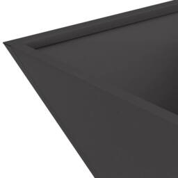 Berkfield Home Garden Bowl Planter Black 40x40x15 cm Steel - Size: 40 x 40 x 15 cm - thumbnail 9