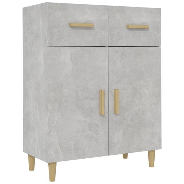 Berkfield Home Sideboard Concrete Grey 69.5x34x90 cm Engineered Wood - image 1