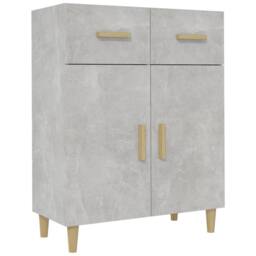 Berkfield Home Sideboard Concrete Grey 69.5x34x90 cm Engineered Wood - thumbnail 1