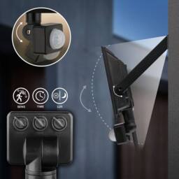 BRILONER Black LED Floodlight Outdoor Wall Light Motion Sensor Security IP65 - thumbnail 7
