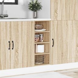 Berkfield Home Bottom Cabinet Sonoma Oak 30x44, 5x81, 5 cm Engineered Wood in Brown - thumbnail 3