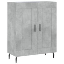 Berkfield Home Highboard Concrete Grey 69.5x34x180 cm Engineered Wood - thumbnail 7