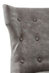 Orsina Grey Velvet Chair, Enchanting Sleep Chair, Easy to Assemble Borg Chair, Comfy Dining Chair - thumbnail 5