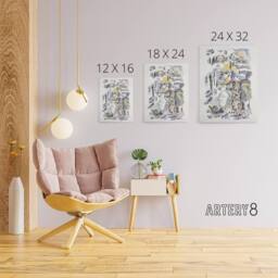 "Artery8 Ghosts Design for Urne Buriall Book Nash Canvas Wall Art Print - Size: W12"" x H16""" - thumbnail 4