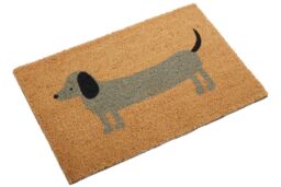 Orsina Daschund Doormat in Natural - Size: 100 cm diameter - thumbnail 2