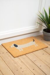 Orsina Daschund Doormat in Natural - Size: 100 cm diameter - thumbnail 3