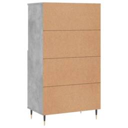 Berkfield Home Highboard Concrete Grey 60x36x110 cm Engineered Wood - Size: 60 x 36 x 110 cm - thumbnail 8