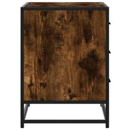 Berkfield Home Elegant Drawer Cabinet Smoked Oak 70x41x56 cm Engineered Wood in Brown - Size: 70 x 41 x 56 cm - thumbnail 6