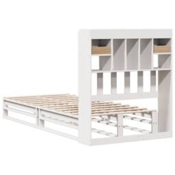 Berkfield Home Decorative Bookcase Bed without Mattress White 90x190 cm Single S - thumbnail 8