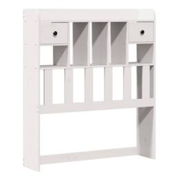 Berkfield Home Decorative Bookcase Bed without Mattress White 90x190 cm Single S - thumbnail 6