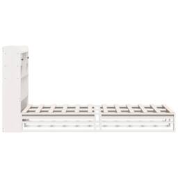 Berkfield Home Decorative Bookcase Bed without Mattress White 90x190 cm Single S - thumbnail 7