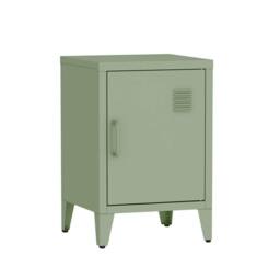 sweeek Set of 2 industrial bedside tables, 1 door in Light Green - thumbnail 8