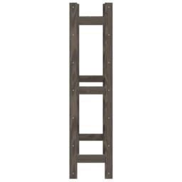 Berkfield Home Wine Rack for 42 Bottles Grey Solid Wood Pine - thumbnail 4