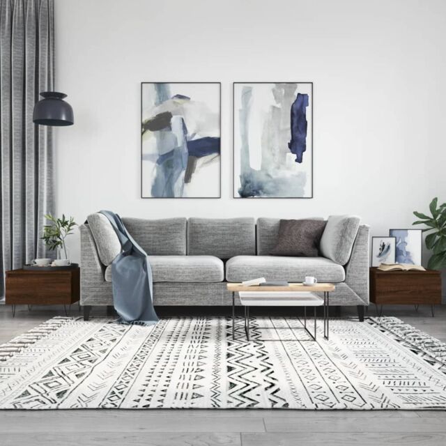 Berkfield Home Coffee Tables 2 pcs Brown Oak 50x46x35 cm Engineered Wood - Size: 50 x 46 x 35 cm - image 1
