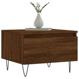 Berkfield Home Coffee Tables 2 pcs Brown Oak 50x46x35 cm Engineered Wood - Size: 50 x 46 x 35 cm - thumbnail 3