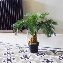 Leaf Large Artificial Palm Tree 60cm Cycas Realistic Plant Design UK Botanik in Green - thumbnail 3