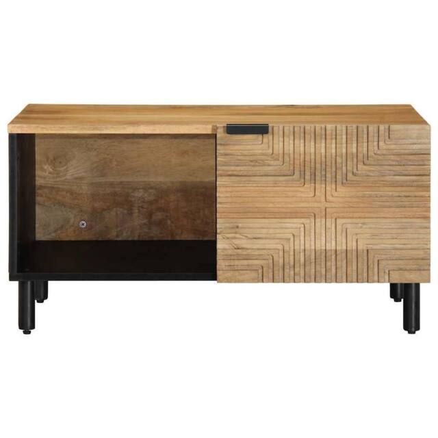 Berkfield Home Coffee Table Brown 80x50x40 cm Solid Wood Mango - Size: 80 x 50 x 40 cm - image 1