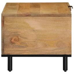 Berkfield Home Coffee Table Brown 80x50x40 cm Solid Wood Mango - Size: 80 x 50 x 40 cm - thumbnail 4
