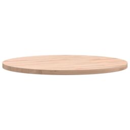 Berkfield Home Table Top Ã˜40x1.5 cm Round Solid Wood Beech in Brown - Size: 40x1.5 cm - thumbnail 5