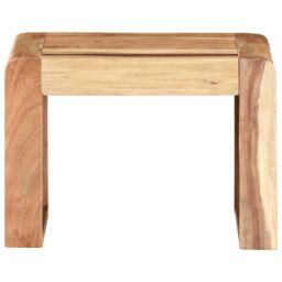 Berkfield Home Side Table 43x40x30 cm Solid Acacia Wood in Brown - Size: 43 x 40 x 30 cm - thumbnail 2