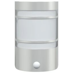 Berkfield Home Outdoor Wall Lights with Sensors 2pcs Silver Stainless Steel - thumbnail 4