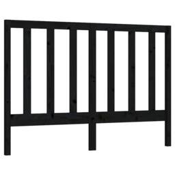 Berkfield Home Bed Headboard Black 166x4x100 cm Solid Wood Pine - Size: 166 x 4 x 100 cm - thumbnail 1