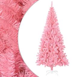 Berkfield Home Beautiful Artificial Christmas Tree with Stand Pink 180 cm PVC - thumbnail 2