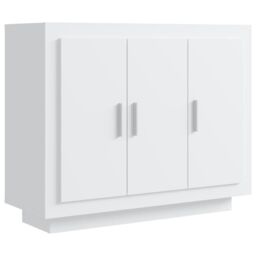 Berkfield Home Sideboard White 92x35x75 cm Engineered Wood - Size: 92 x 35 x 75 cm - thumbnail 2