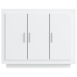 Berkfield Home Sideboard White 92x35x75 cm Engineered Wood - Size: 92 x 35 x 75 cm - thumbnail 5