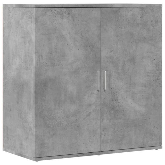 Berkfield Home Sideboard Concrete Grey 79x38x80 cm Engineered Wood - Size: 79 x 38 x 80 cm - image 1