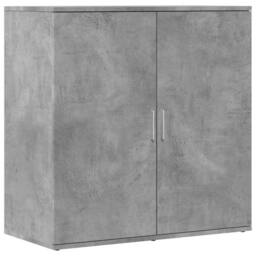Berkfield Home Sideboard Concrete Grey 79x38x80 cm Engineered Wood - Size: 79 x 38 x 80 cm - thumbnail 1