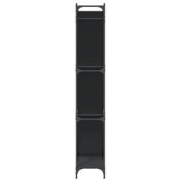 Berkfield Home Durable Bookcase Black 79x30x180 cm Engineered Wood & Metal - Size: 79 x 30 x 180 cm - thumbnail 6