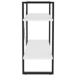 Berkfield Home 2-Tier Book Cabinet White 80x30x70 cm Engineered Wood - Size: 80 x 30 x 70 cm - thumbnail 5