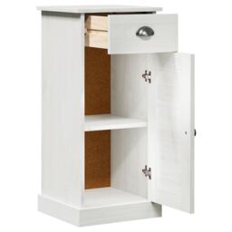 "Berkfield Home Bathroom Cabinet ""VIGO"" with Drawer 37x34x80 cm Solid Wood Pine - Size: 37 x 34 x 80 cm" - thumbnail 5