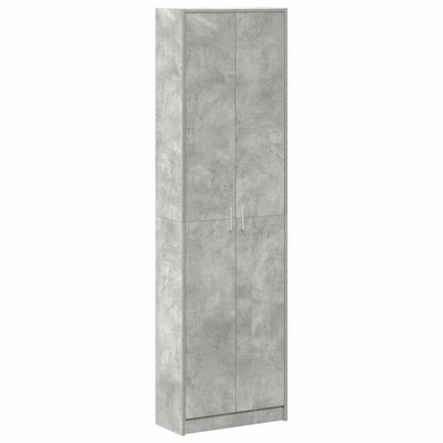 Berkfield Home Wardrobe Concrete Grey 55x25x189 cm Engineered Wood - Size: 55 x 25 x 189 cm - image 1
