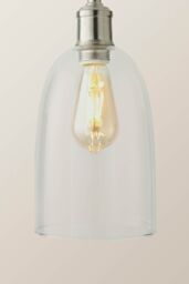 ValueLights Kira Glass Cloche Dome 3 Drop Cluster Ceiling Pendant Light in Silver - thumbnail 4