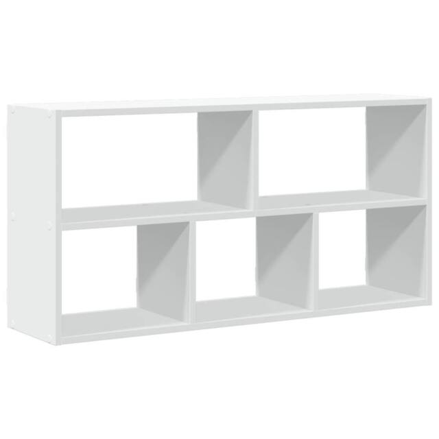 Berkfield Home Wall Shelf White 100x25x50 cm Engineered Wood - Size: 100 x 25 x 50 cm - image 1