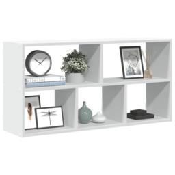 Berkfield Home Wall Shelf White 100x25x50 cm Engineered Wood - Size: 100 x 25 x 50 cm - thumbnail 2