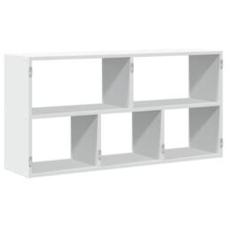 Berkfield Home Wall Shelf White 100x25x50 cm Engineered Wood - Size: 100 x 25 x 50 cm - thumbnail 6
