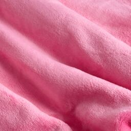 OHS Ultra Soft Tassel Fleece Throw Lightweight Fluffy Blanket in Bright Pink - Size: 120 cm x 150 cm - thumbnail 3