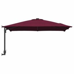 Berkfield Home Patio Umbrella Bordeaux red Polyester fabric Large Collapsible in Wine - thumbnail 5
