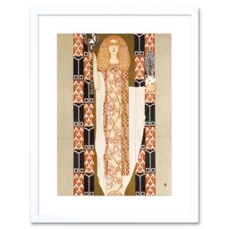 "Artery8 Wall Art Print Moser Jacob & Josef Furniture Vintage Advert Artwork Framed 9X7 Inch in White - Size: W7"" x H9""" - thumbnail 1